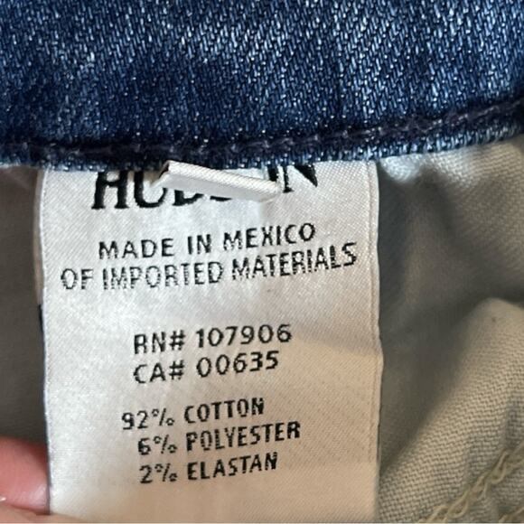 Hudson High Waist Jodi Flare Button Fly Raw Edge Hem Size 26 Retro Boho - Picture 8 of 13